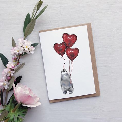 Say it with puffins, ducks, hearts, bees or penguins!!! 🩷❤️💗 Valentines cards are available to order now, swipe to see the illustrations available. All of my cards are designed from hand paintings and are printed in the UK. #puffins #lovecard #hearts #heartballoon #valentines #penguincards #sendacard #handpainted #ducksinwellies #naturalworld #inspiredbynature #illustrationart #spreadthelove #watercolourillustration #alternativevalentines #valentinescards #inmystudio #workinprogress #valen... Alternative Valentines, Watercolor Greeting Cards, Art Carte, Art Texture, Textured Art, Heart Balloons, A6 Size, Art Card, Greetings Card