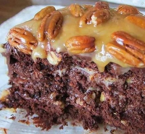 Paula Deen Recipes For Family | EASY TURTLE CAKE 😋🤤 | Facebook Caramel Cake Frosting, Turtle Cake Recipe, Chocolate Turtle Cake Recipe, Chocolate Turtle Cake, Chocolate Turtle, German Chocolate Cake Mix, Chocolate Turtles, Turtle Cake, Decadent Chocolate Cake