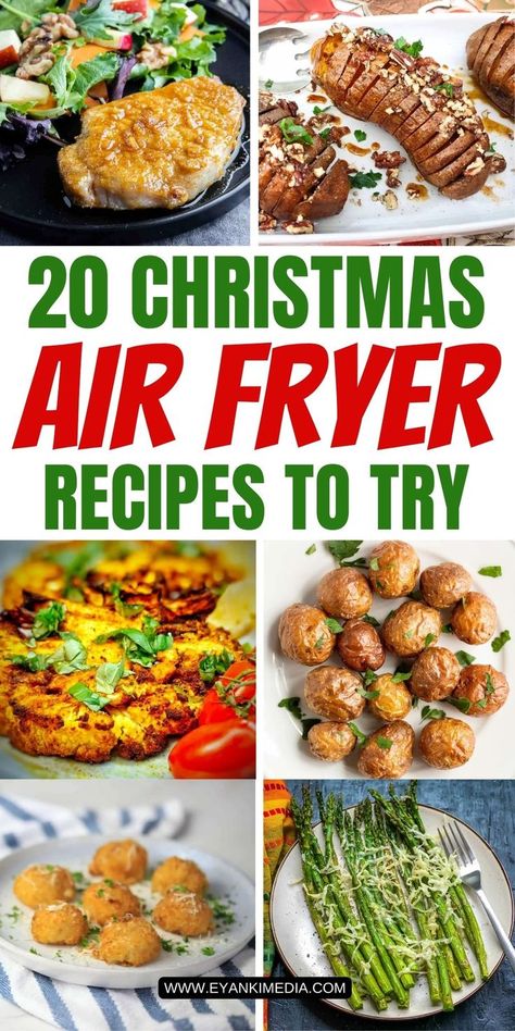 Enjoy festive air fryer recipes this Christmas that simplify meal prep while maximizing flavor. With these delicious air fryer meals, you can prepare everything from main courses to sides and desserts in a fraction of the time, making your holiday celebrations easier and more enjoyable. Air Fryer Christmas, Christmas Dinner Recipes Easy, Christmas Dinner Recipes, Best Christmas Appetizers, Quick Side Dishes, Delicious Appetizer Recipes, Roast Dinner, Christmas Food Dinner, Christmas Food Desserts