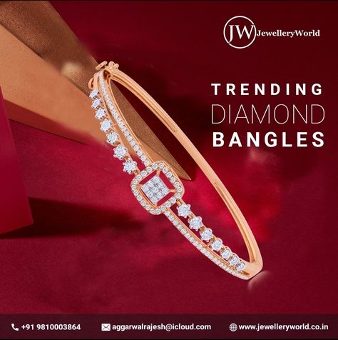 Diamond Jhumkas, Oval Bracelet, Gold Kada, Oval Bangle, Beautiful Jewelry Diamonds, Diamond Bangles, Diamond Bracelet Design, Ladies Bracelet, Fancy Jewellery Designs