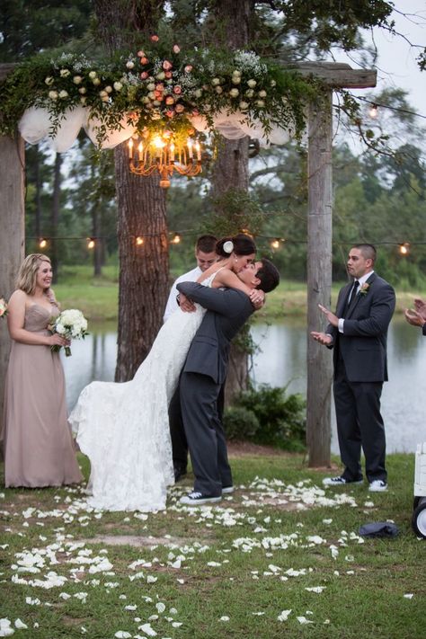 Rustic, Garden Wedding Arch With Chandelier Wedding Arch With Chandelier, Arch With Chandelier, Arch Chandelier, Garden Wedding Arch, Rustic Bridesmaid Dresses, Wedding Arches Outdoors, Rustic Bridesmaids, Diy Wedding Arch, Barn Lights