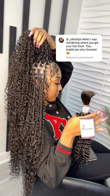 Micro Bohemian Braids, Boho Small Box Braids, Best Hair For Boho Knotless Braids, Human Hair For Boho Braids, Bora Bora Braids Hairstyle, Boho Goddess Braids Human Hair, Jumbo Braids Natural Hair, Full Boho Knotless Braids Human Hair, Small Knotless Box Braids Long Bohemian