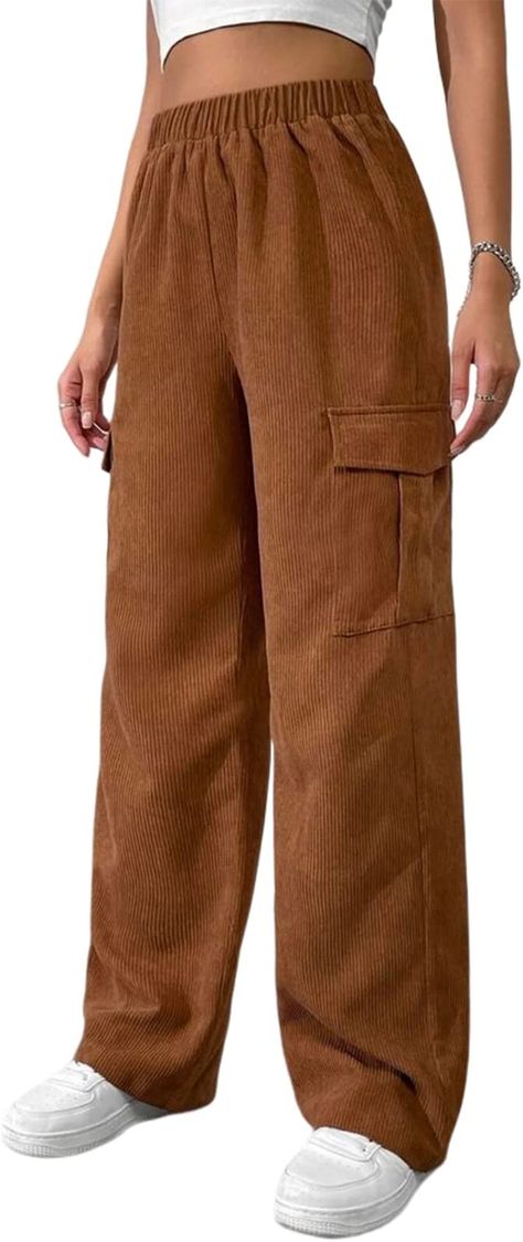 Cargo Pants Corduroy, Corduroy Pants Outfit Women, Baggy Trousers Women, Baggy Pants For Women, Baggy Pants Women, Cloth Collection, Corduroy Cargo Pants, Black Flare Pants, Corduroy Pants Women