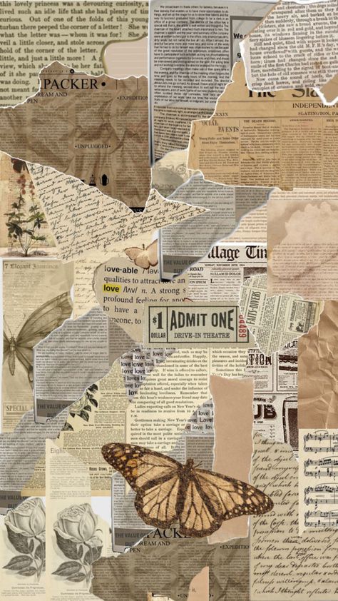 Aesthetic Paper Background Vintage, Featured Photo Facebook Aesthetic, Newspaper Collage, Newspaper Background, Cat Phone Wallpaper, Drawings For Boyfriend, Diy Photo Book, Vintage Paper Background, Black Wallpaper Iphone Dark