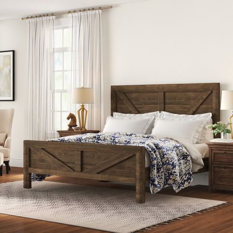 Three Posts™ Craigsville Standard Configurable Bedroom Set & Reviews | Wayfair Wood King Bed Frame, Staging Ideas, Bedroom Remodel, Adult Bedroom, Standard Bed, Bedroom Sets Queen, Wayfair Furniture, Solid Wood Bed, Queen Bedroom