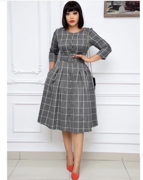 Corporate Dresses Offices Classy Plus Size, Corporate Dress For Plus Size, Modest Fashion Outfits Casual, Corporate Attire Women Plus Size, Plus Size Corporate Outfits, African Print Jumpsuit, Corporate Dress, Ladies Day Dresses, Short African Dresses