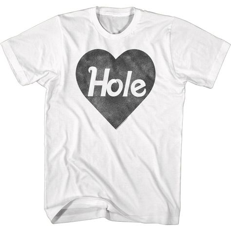 Hole Unplugged Heart Logo T-Shirt - Men's Rock T Shirts | Societees Heart Logo Black, Hole Logo, Rock Band Logos, Honky Tonk, Music Tees, Band Logo, Band Merchandise, Heart Logo, Band Logos