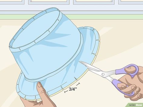 How to Make a Bucket Hat (with Pictures) - wikiHow Camp Projects, Diy Hats, Bucket Hat Fashion, Bucket Hat Pattern, Sewing Hats, Sewing Tricks, Hat Tutorial, Hat Patterns To Sew, Hat Patterns