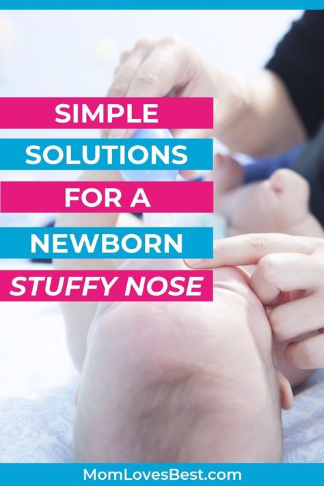 Obviously, babies are unable to blow their nose on their own just yet which is why congestion is harder on them compared to older kids or adults. Thankfully, there are tons of ways we can help them. Here are a few simple solutions for a newborn's stuffy nose.   #newborncare #babycare #babyhealth #babystuffynose #babystuffynose Newborn Stuffy Nose, Baby Nasal Congestion, Baby Stuffy Nose, Congested Nose, Stuffy Nose Remedy, Newborn Schedule, Newborn Baby Tips, Sick Baby, Advice For New Moms