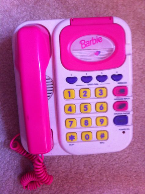 Barbie phone Barbie Phone Toy, Toy Phones For Kids, Barbie Flip Phone, Kids Grocery Store, Barbie Phone, Toy Phone, Dream Phone, Childhood Memories 90s, Cool Fidget Toys