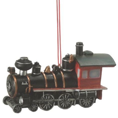 Old Fashioned Steam Locomotive Train Christmas Ornament Christmas Tree Train Set, Western Train, Christmas Tree Train, Resin Hanging, Christmas Train Set, Train Christmas, Locomotive Train, Indoor Holiday Decor, Train Ornament