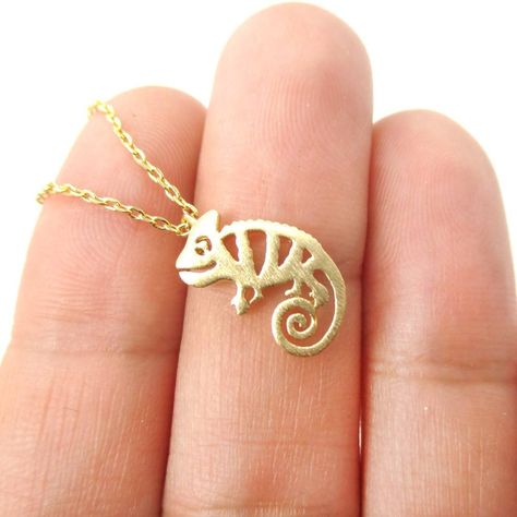 Adorable Chameleon Shaped Cut Out Charm Necklace in Gold | Animal Jewelry Horn Pendant Necklace, Kay Jewelry, Moon Pendant Necklace, Swarovski Necklace, Rhinestone Designs, Lovely Necklace, Crystal Necklace Pendant, Animal Jewelry, Turquoise Jewelry