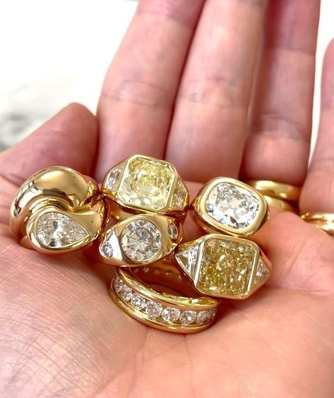 BRENT NEALE on Instagram: "…welllll buttery goodnesss…clients pieces we just finished ✨ so shall we? Ring tour? See you in storiessss ✨" Brent Neale Ring, Brent Neale Jewelry, Ring Tour, Brent Neale, Ring Upgrade, Bling Ring, Future Engagement Rings, Mens Rings, Ring Ideas