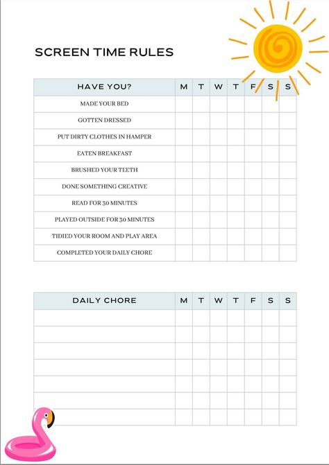 Before Screen Time Checklist Summer, Screen Time Reward Chart, Screentime Checklist For Kids, After School Screen Time Checklist, Screen Time Chart Free Printable, Before Electronics Checklist, Screentime Rules For Kids, Summer Checklist For Teens, Before Screen Time Checklist