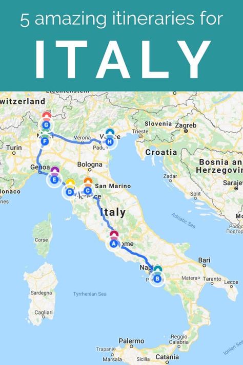 Central Italy Itinerary, 12 Day Italy Itinerary, 7 Days In Italy Itinerary, Italy Itinerary Two Weeks, Italy Itinerary 10 Days, Southern Italy Itinerary, Northern Italy Itinerary, Italy Vacation Itinerary, 10 Days In Italy