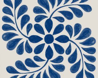 Bathroom Back Splash, Indigo Pattern, Tiles For Kitchen, Floor Decals, Painting Tile Floors, Painted Floor, Floor Decal, Update Your Home, Tile Decals