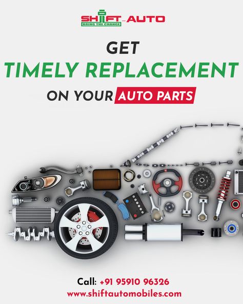 Timely replacement of Auto Parts can keep your car running efficiently. Genuine Parts are designed to make sure perfect operation. Longevity. Inspect your car on time & get it replaced. Visit Us: http://shiftautomobiles.com For Car Repair & Services: http://www.fixmycars.in/ Call: +91 7338232829 #AutoParts #AutomotiveSpareParts #BuySpareParts #BuyAutoParts #AfterMarketAutoParts #GenuineParts Shiftautomobiles #CarRepairandServices #MahindraGenunieTruckSparePartsOnline #Fixmycars Auto Parts Poster, Mahindra Cars, Billboard Design, Wallpaper Doodle, Car Repair Service, Car Spare Parts, Nissan Cars, Auto Repair Shop, Car Advertising