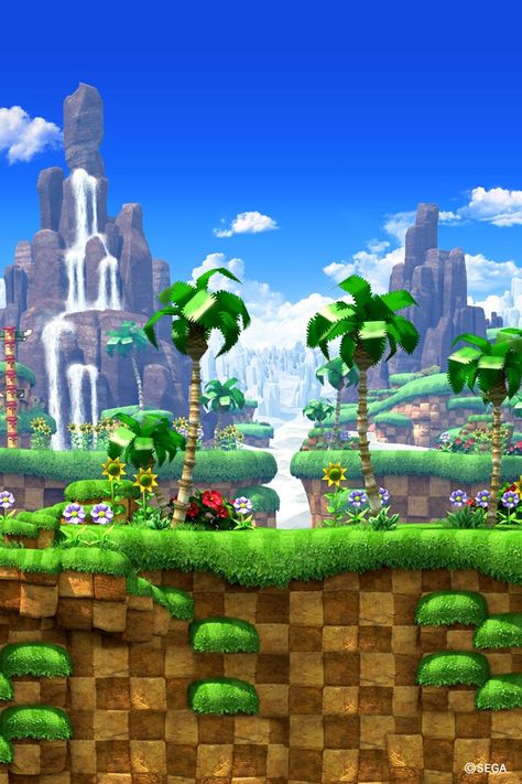 Green Hill Zone (Sonic) Green Hill Zone Wallpaper, Green Hill Zone, Sonic Birthday Parties, Sonic Videos, Sonic Unleashed, Sonic Party, Game Sonic, Background Search, Sonic Birthday