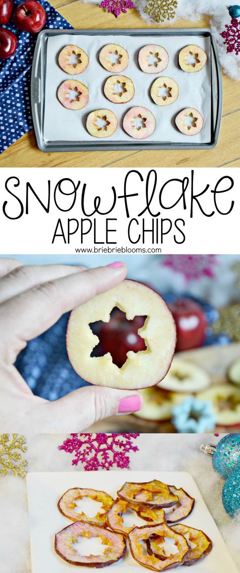 Eating healthy during the holidays isn’t hard when you have a plan. Make these snowflake apple chips for an easy holiday snack your children will love! More recipes with fruit and veggies from Blue Cross Blue Shield of Arizona in post. AD #NourishingArizona #NourishingAZ Snowflake Fruit Tray, Recipes With Fruit, Easy Holiday Snacks, Preschool Ministry, Healthy Christmas Treats, Easy Snowflake, Fruit Christmas Tree, Holiday Snack, Blue Cross Blue Shield