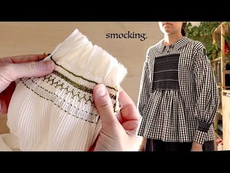 Let's learn English smocking- and recreate a 19th century English work shirt - YouTube English Smocking, Cottage In The Forest, Sewing Couture, Country Lolita, Charming Cottage, Sewing Things, Ribbon Work, Diy Couture, Work Shirt