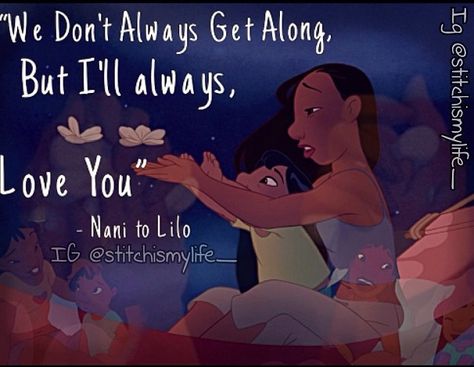 <3 Lilo & Stitch. I can totally identify with Nani. Lilo And Nani, Sister Things, Sister Tats, Tattoo Sister, Lilo And Stitch Tattoo, Sister Bond, Stitch Quotes, Disney Sleeve, Disney Challenge