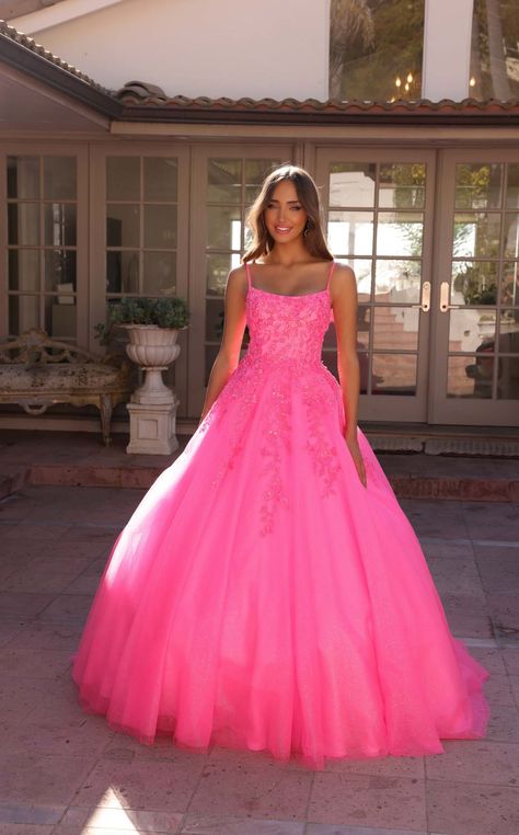 Nox Anabel H1464 Hot Pink Sweet 16 Dresses Hot Pink, Pink Prom Dresses Poofy, Light Pink Silk Prom Dress, Bright Pink Prom Dresses, Pretty Prom Dresses Long, Neon Pink Prom Dress, Fluffy Prom Dresses, Pink Prom Dresses Ball Gown, Sweet 16 Dresses Long