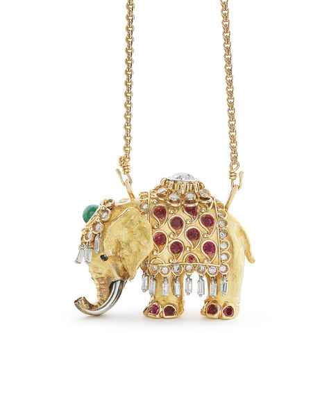 RARE RENÉ BOIVIN 'ELEPHANT' MULTI-GEM NECKLACE Flawless Diamond Ring, Kashmir Sapphire, Four Season Hotel, Color Stones Jewelry, Magnificent Jewels, Flawless Diamond, Modern Jewellery, Mixed Metal Jewelry, Gold Rings Jewelry