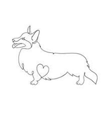 Corgi Line Drawing, Corgi Outline Tattoo, Hannah Core, Corgi Tattoo, Maker Project, Tattoo Desings, Tattoo Outline, Corgi Dog, Cute Tattoos