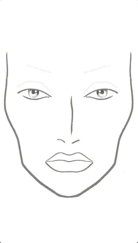 Perfect Face Template, Face Template Makeup, Face Chart Makeup, Smokey Eye Makeup Steps, Eyebrow Template, Makeup Masterclass, Black And White Makeup, Makeup Workshop, Makeup Charts