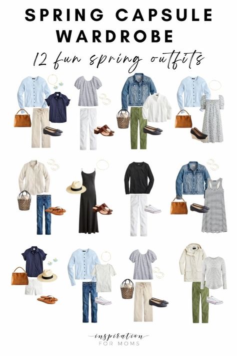 Spring Capsule Wardrobe Work, Capsule Wardrobe Casual, Capsule Wardrobe Women, Classic Capsule Wardrobe, Fashion Fails, Capsule Wardrobe Outfits, Fashion Capsule Wardrobe, Spring Capsule, Over 60 Fashion