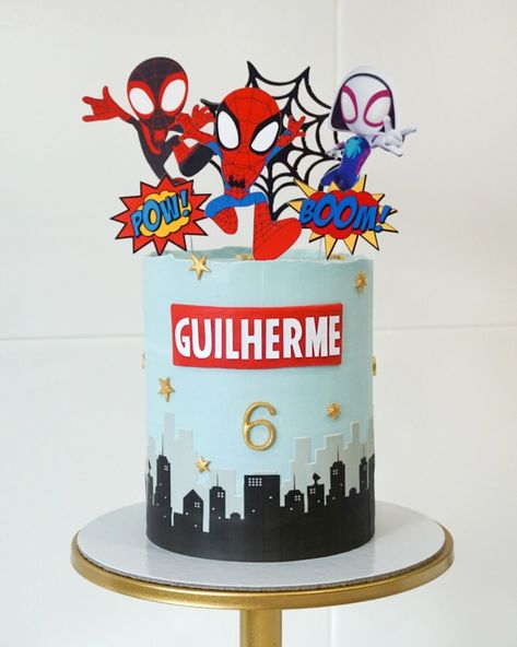 Spider And His Amazing Friends Birthday Cake, Spidey Team Cake, Spidey Amazing Friends Cake, Spider And His Amazing Friends Cake, Spiderman And Friends Cake, Spidy Birthday Party Theme, Spidey And Friends Birthday Cake, Spidey Cake Ideas, Spidey Birthday Cake