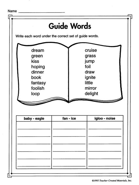 Thesaurus Activities, Dictionary Worksheets, Dictionary Activities, Free English Worksheets, Dictionary Skills, Dictionary Entry, Worksheets For Grade 3, Fun Educational Games, Guide Words