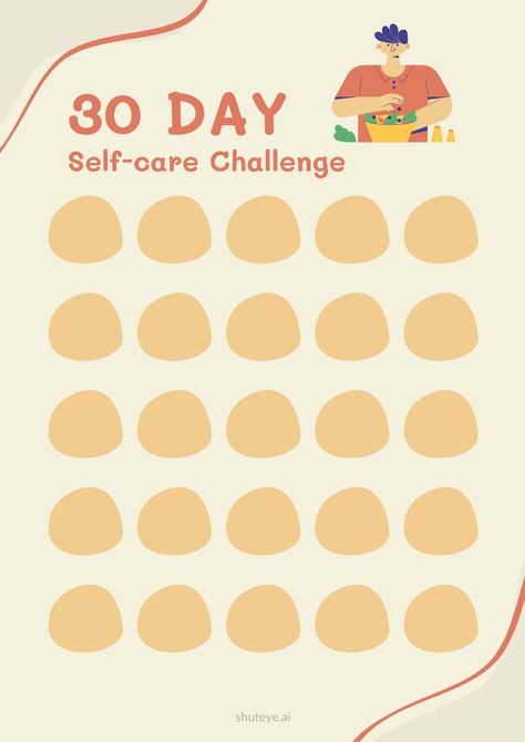 30 Day Challenge Food, Fitness Programs For Women, Bullet Journal Boxes, Printable Self Care, Self Care Challenge, Weekly Planner Free Printable, Self Care Checklist, Study Planner Printable, Weekly Planner Free