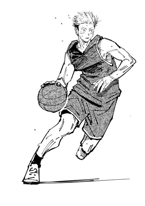 Basketball Manga, Drawing Pfp, Mvp Basketball, Basketball Drawings, Basketball Anime, Arte Nerd, Last Resort, Yuji Itadori, Basketball Team