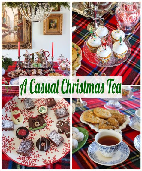 A Casual Christmas Tea Christmas Teas, Christmas Afternoon Tea, Tea Christmas, Tea Party Sandwiches, Shopping For Christmas, Christmas Tea Party, Coffee Table Ideas, Afternoon Tea Recipes, Tea Party Table