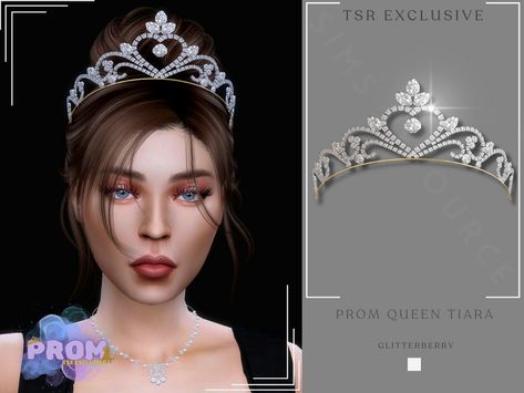 Sims 4 Princess Crown, Sims 4 Tiara Cc, Royal Prince Outfit, Queen Gown, Queen Tiara, Sims 4 Tsr, Queens Tiaras, Sims 4 Game Mods, Prom Queen