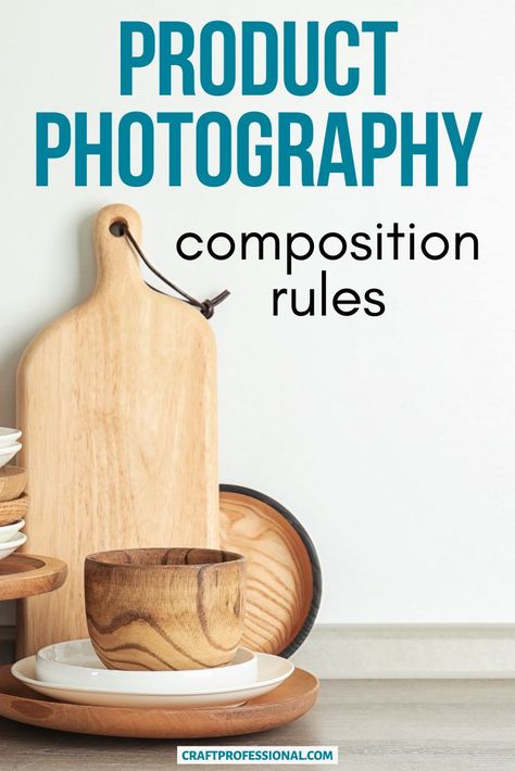 2 simple product photography composition rules for beginners. Take more compelling craft photos using these 2 rules. Plus, 6 design elements you can use in your product photography. #productphotography #handmadebusiness #craftprofessional Tips For Product Photography, Craft Product Photography Ideas, Craft Photography Ideas, Product Photography Business, Product Photography Diy, Product Shoot Ideas Prop Styling, Product Photography Composition, Product Video Ideas, Diy Product Photography