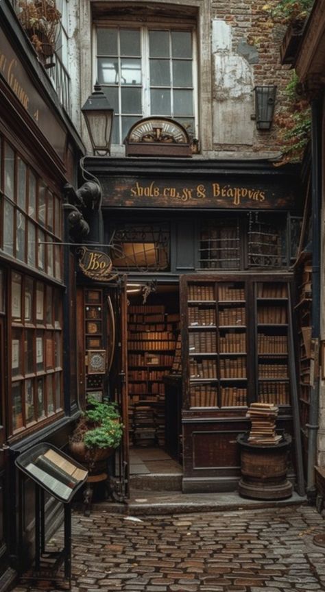 London Bookshop Aesthetic, Industrial London Aesthetic, Bookshop Cafe Aesthetic, Fantasy Bookstore, Dark Academia Bookstore, Bookshop Aesthetic, Old Bookshop, Old Bookstore, Bookshop Café