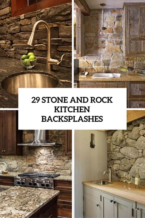 ★★FREE Kitchen Design http://www.cabinetmania.com/kitchen-design.html ★★ Rock Backsplash, Tin Backsplash Kitchen, Stone Backsplash Kitchen, Rustic Backsplash, Trendy Kitchen Backsplash, Farmhouse Backsplash, Beadboard Backsplash, Free Kitchen Design, House Farm