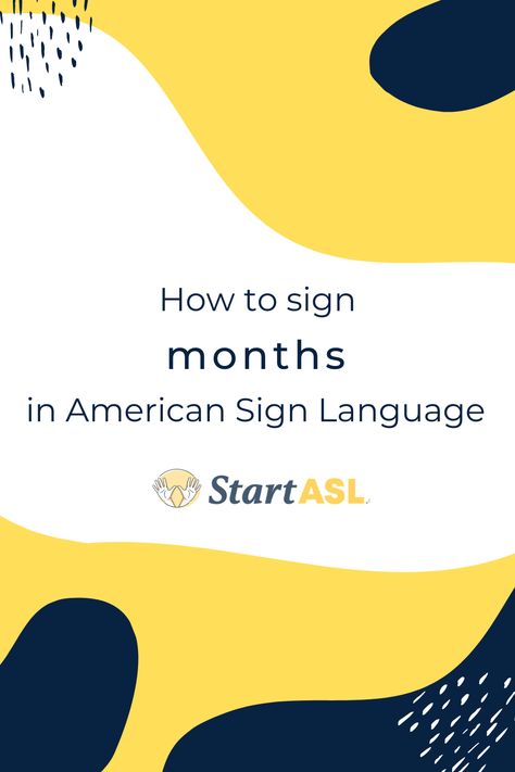 Learn Asl, Asl Learning, Months Of The Year, American Sign Language, Sign Language, Months In A Year, Pie Chart, The Year, Signs