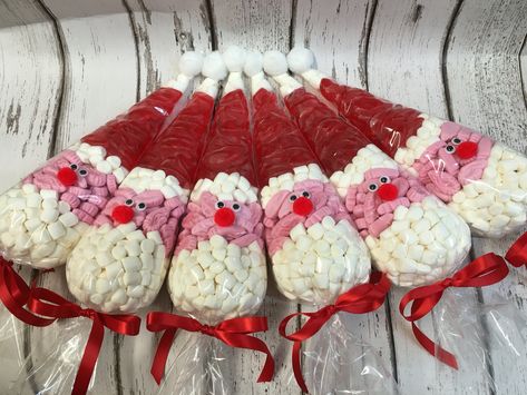 Christmas Santa Cones Christmas Sweetie Cones Christmas Sweet Cones, Sweetie Cones, Christmas Fair Ideas, Christmas Craft Fair, Christmas Crafts For Kids To Make, Sweet Cones, Christmas Hamper, Santa Clause, Homemade Christmas Gifts