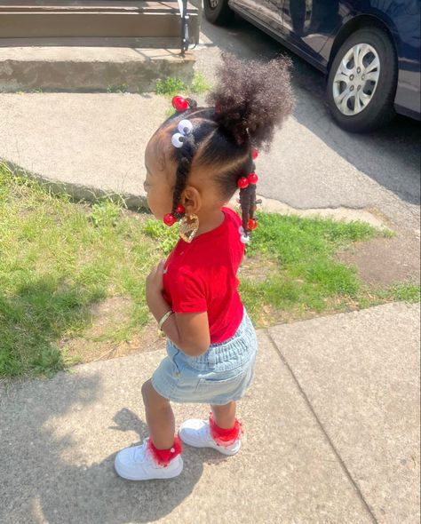 Harmony Hairstyles, Barrette Hairstyles, Black Baby Girl Hairstyles, Kid Hairstyles, Lil Girl Hairstyles, Cute Black Babies, Hair School, Ginger Hair Color, Toddler Hairstyles Girl