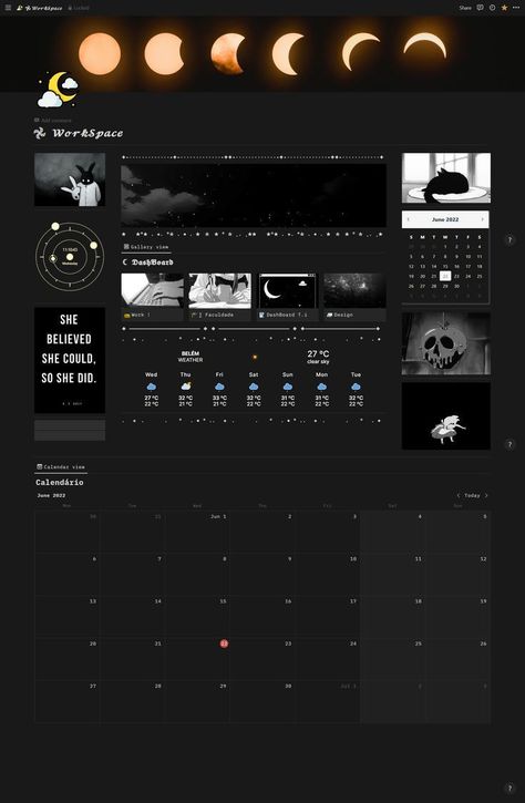 Notion Dark Moon Theme Template freesocialmediacalendartemplate notion_green #notion_gift_template Notion Templates For Students, Notion Setup, Help Is On The Way, Digital Workspace, Student Dashboard, Aesthetic Notion, Ultimate Planner, Notion Templates, Theme Template