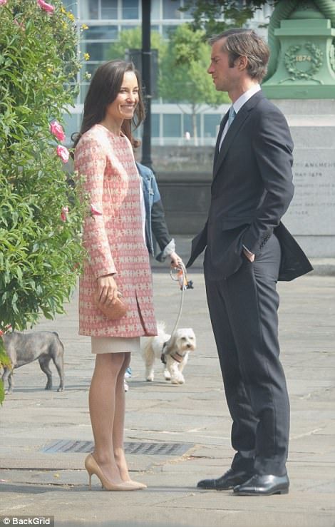 Pippa Middleton and James pictured ahead of wedding Michael Middleton, Pippas Wedding, Nude Court Shoes, Pippa Middleton Wedding, Pippa Middleton Style, The Other Sister, Pippa And James, James Matthews, Kate And Pippa