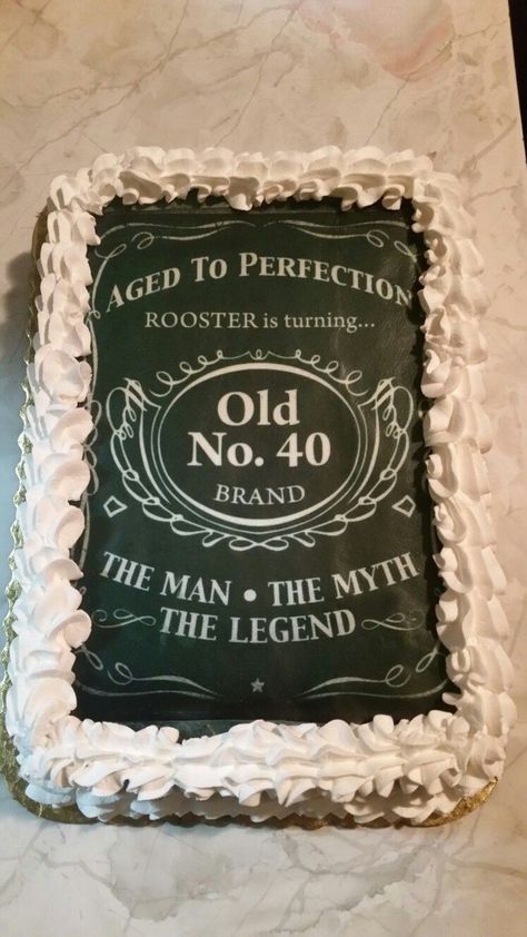 32+ Brilliant Picture of 40Th Birthday Cakes - birijus.com 60th Birthday Cake For Men, 40th Birthday Cakes For Men, Birthday Cake Pinterest, Birthday Recipes, 90th Birthday Cakes, 40th Birthday Cake, 50th Birthday Quotes, Birthday Decorations For Men, 38th Birthday