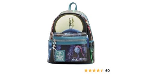 Amazon.com | Loungefly Disney Nightmare Before Christmas Final Frame Womens Double Strap Shoulder Bag Purse | Casual Daypacks Nightmare Before Christmas Backpack, Disney Nightmare Before Christmas, Mini Mochila, Ghost Dog, Loungefly Bag, Disney Bag, Zipper Charms, Loungefly Disney, Jack And Sally