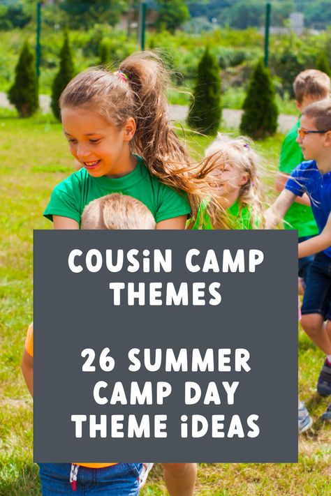 Granny Camp Ideas, Cousins Camp Ideas For Kids, Cousin Camp Themes, Cousin Camp Activities, Grandkids Sleepover Ideas, Grandparent Camp Ideas, Grandma Camp Ideas Fun Activities, Grandma Camp Ideas, Cousin Camp Ideas