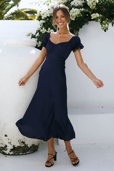 Blue Wedding Guest Dresses, Navy Maxi Dress, Navy Blue Cocktail Dress, Blue Cocktails, Marine Uniform, Fall Wedding Guest Dress, Blue Cocktail Dress, Navy Blue Wedding, Maxi Dress Navy