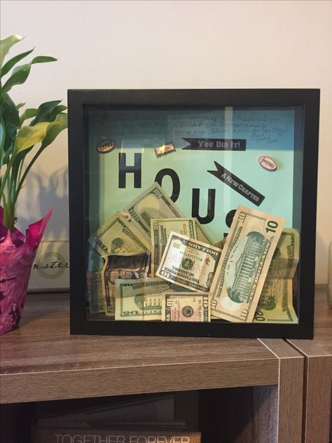 Shadow Box Gifts, Diy Shadow Box, Diy Wedding Gifts, Savings Box, Box Diy, Money Ideas, Box Gift, Storage Ideas, Shadow Box