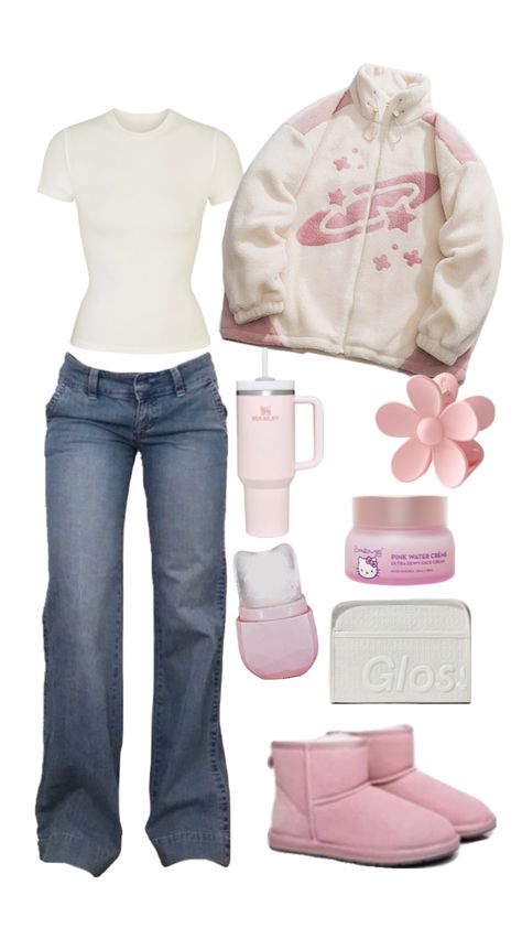 Basic Pink Outfit, Acubi Coquette, Coquette Pink, Shein Outfits, Outfit Inspo Casual, Trendy Outfits For Teens, Cute Lazy Day Outfits, 2000s Fashion Outfits, Mode Inspo